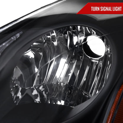 2010-2012 Nissan Altima Sedan Factory Style Headlights (Matte Black Housing/Clear Lens)