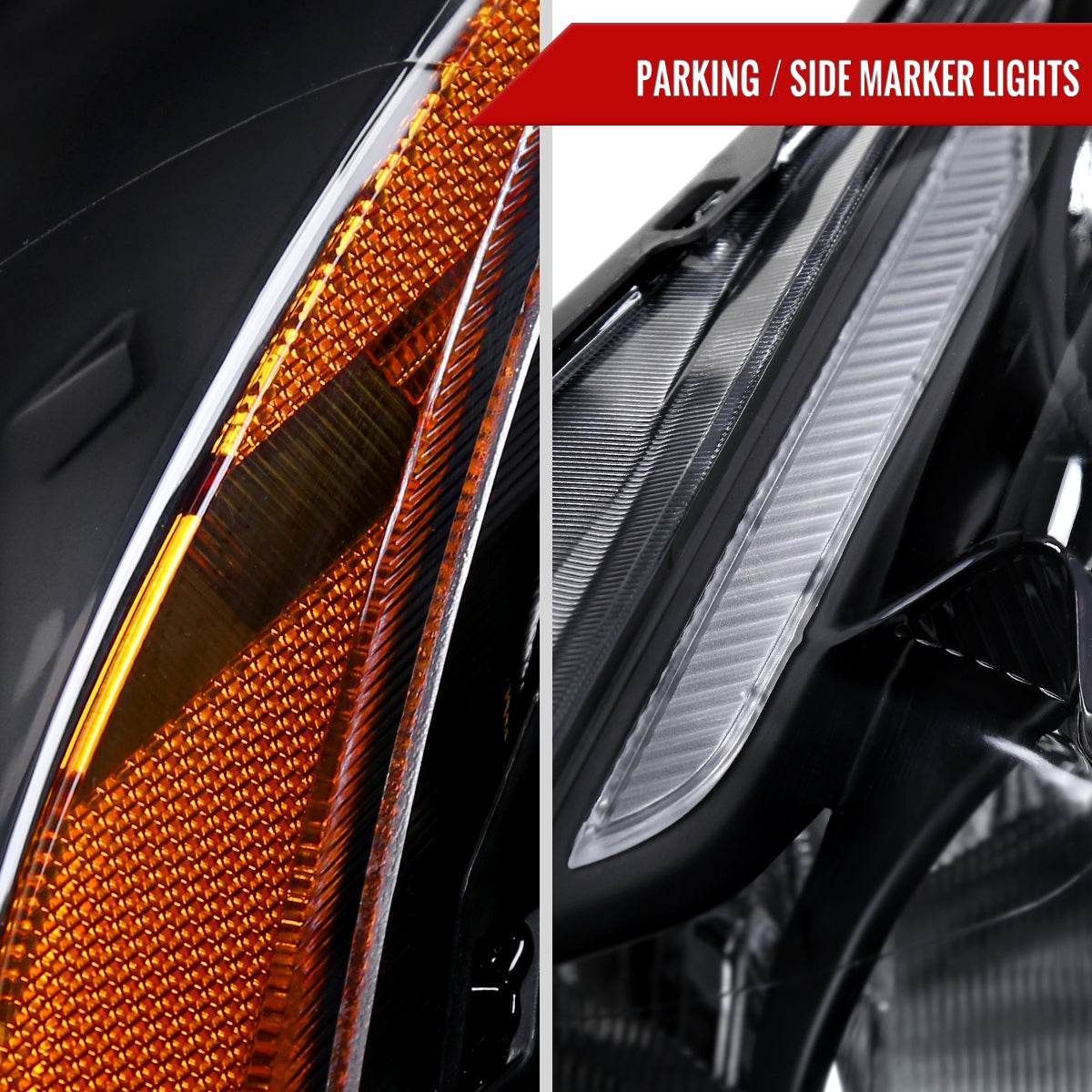 2010-2012 Nissan Altima Sedan Factory Style Headlights (Matte Black Housing/Clear Lens)