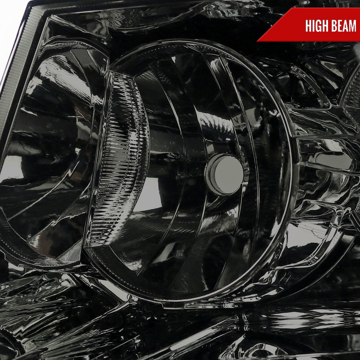 2007-2014 Chevrolet Avalanche/Tahoe/Suburban Factory Style Headlights (Chrome Housing/Smoked Lens)