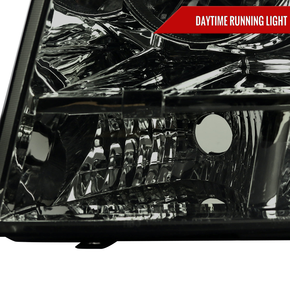 2007-2014 Chevrolet Avalanche/Tahoe/Suburban Factory Style Headlights (Chrome Housing/Smoked Lens)