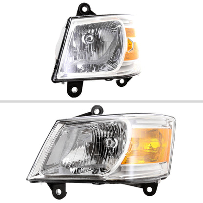 2008-2010 Dodge Grand Caravan Clear Lens Factory Style Crystal Headlight - Driver Side Only