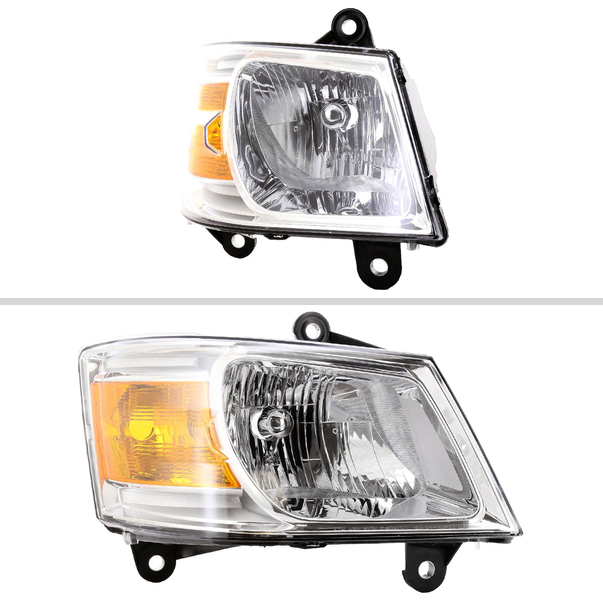 2008-2010 Dodge Grand Caravan Clear Lens Factory Style Crystal Headlight - Passenger Side Only