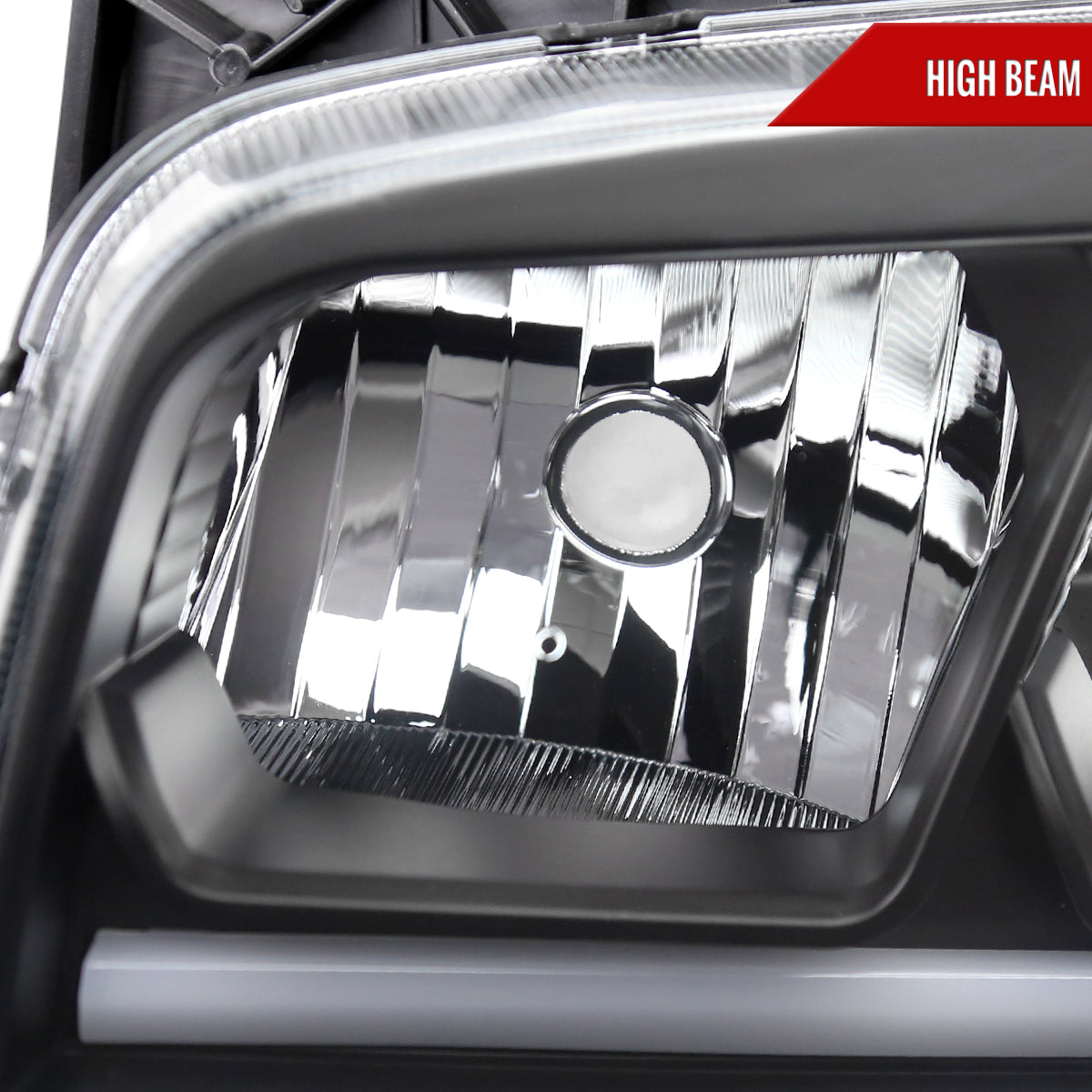 2006-2010 Dodge Charger Switchback Sequential LED Bar Factory Style Headlights (Matte Black Housing/Clear Lens)