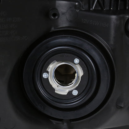 2012-2013 Honda Civic Coupe/ 2012-2015 Civic Sedan Crystal Headlights (Chrome Housing/Clear Lens)