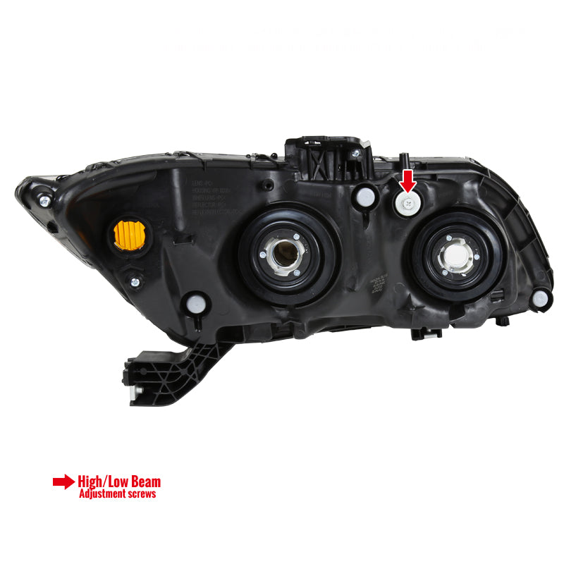 2012-2013 Honda Civic Coupe/ 2012-2015 Civic Sedan Crystal Headlights (Matte Black Housing/Clear Lens)