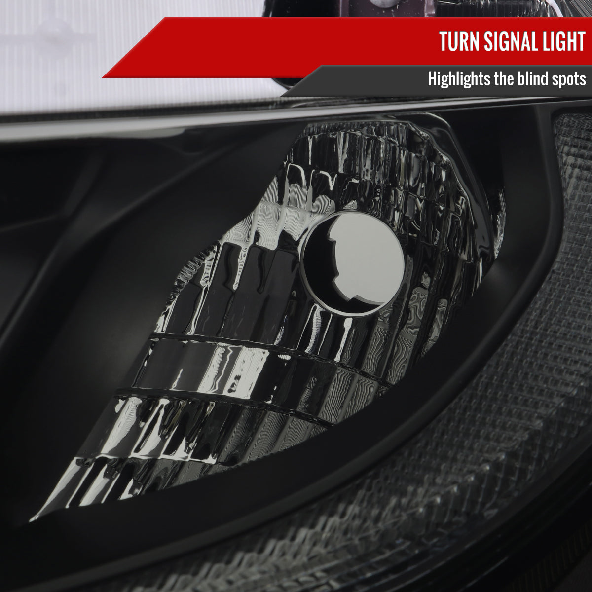 2016-2021 Honda Civic LED Strip Factory Style Projector Headlights (Matte Black Housing/Smoked Lens)