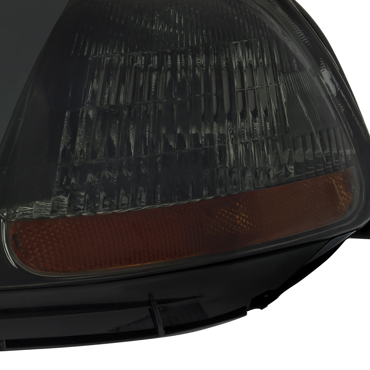 1996-1998 Honda Civic Coupe/Sedan LED Bar Factory Style Headlights (Chrome Housing/Smoked Lens)