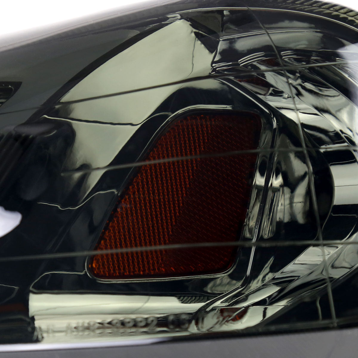 1999-2000 Honda Civic Coupe/Sedan LED Bar Factory Style Headlights (Chrome Housing/Smoked Lens)