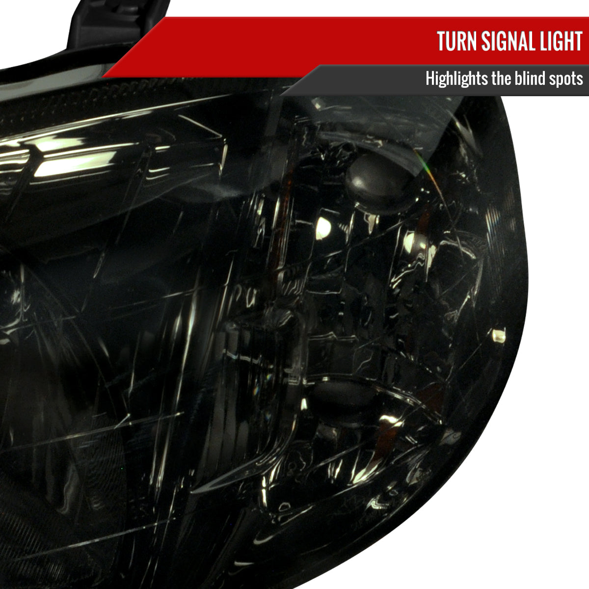 1999-2000 Honda Civic Factory Style Crystal Headlights (Chrome Housing/Smoked Lens)