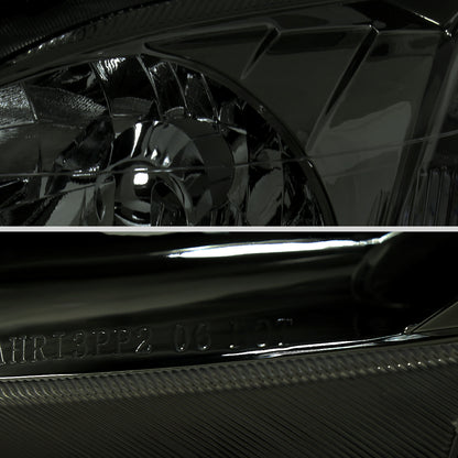 1999-2000 Honda Civic Factory Style Crystal Headlights (Chrome Housing/Smoked Lens)