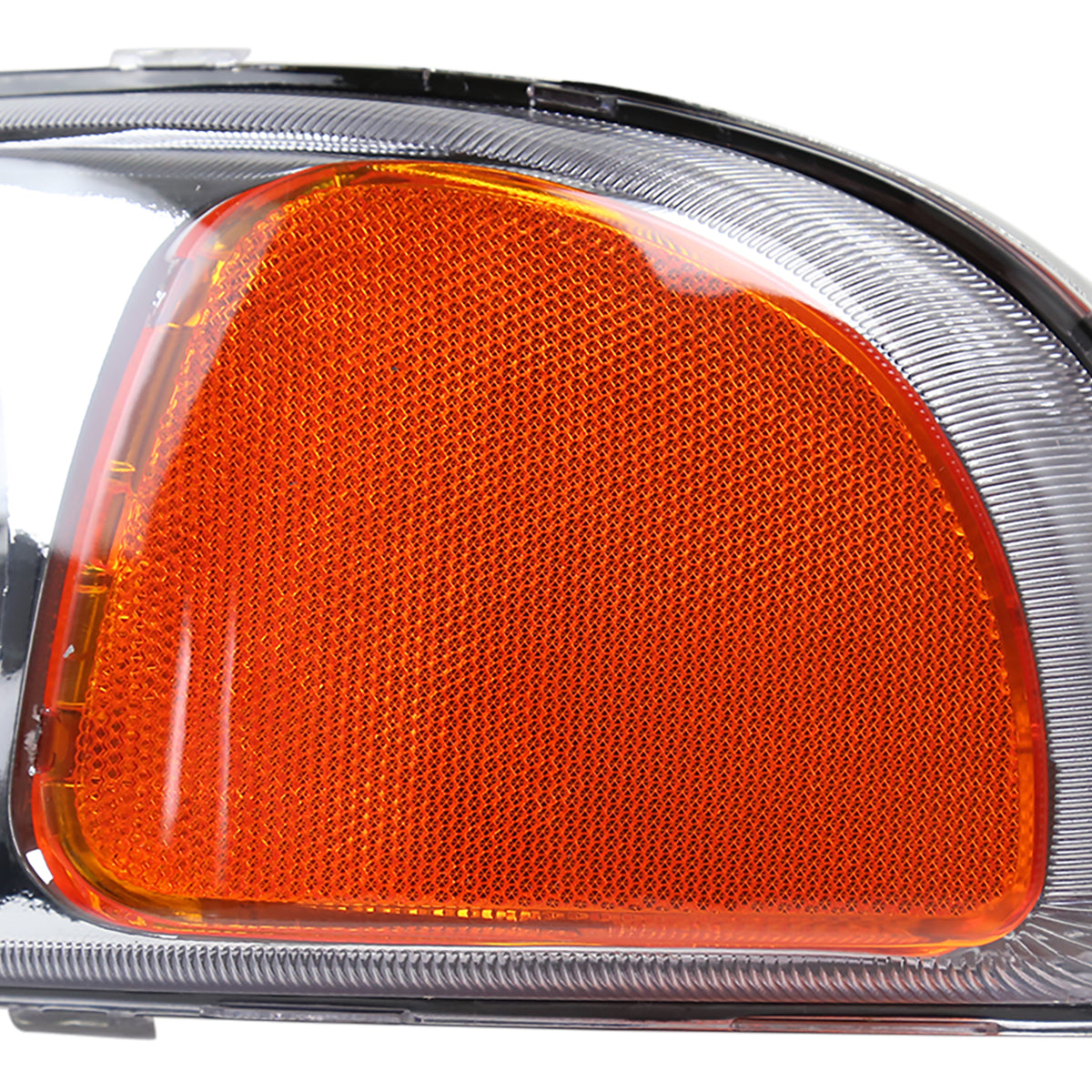 1999-2006 GMC Sierra/Yukonk/Yukon XL Crystal Headlights w/ Amber Reflector (Chrome Housing/Clear Lens)