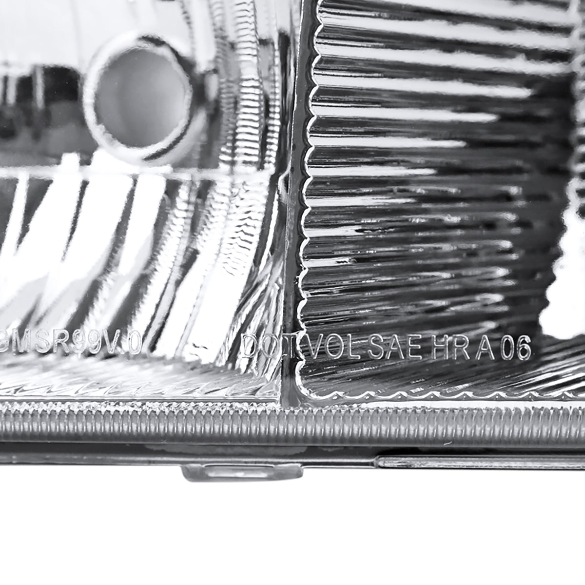 1999-2006 GMC Sierra/Yukonk/Yukon XL Crystal Headlights w/ Amber Reflector (Chrome Housing/Clear Lens)