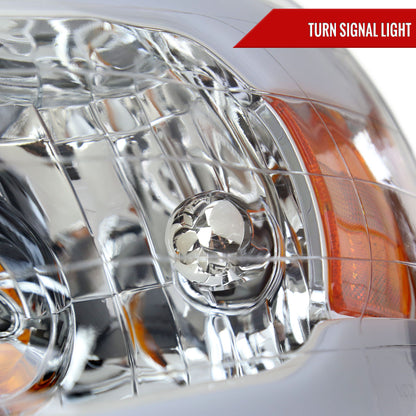 2002-2005 Dodge RAM 1500 /2003-2005 Dodge RAM 2500/3500 LED Tube Factory Style Headlights (Chrome Housing/Clear Lens)