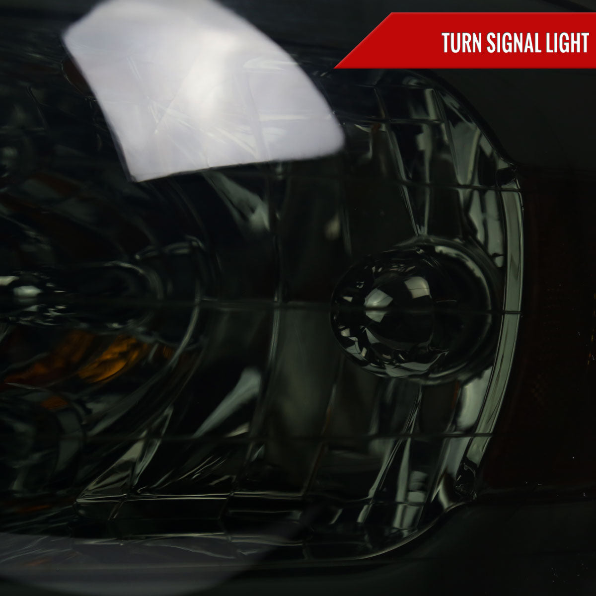 2002-2005 Dodge RAM 1500 /2003-2005 Dodge RAM 2500/3500 LED Tube Factory Style Headlights (Chrome Housing/Smoked Lens)
