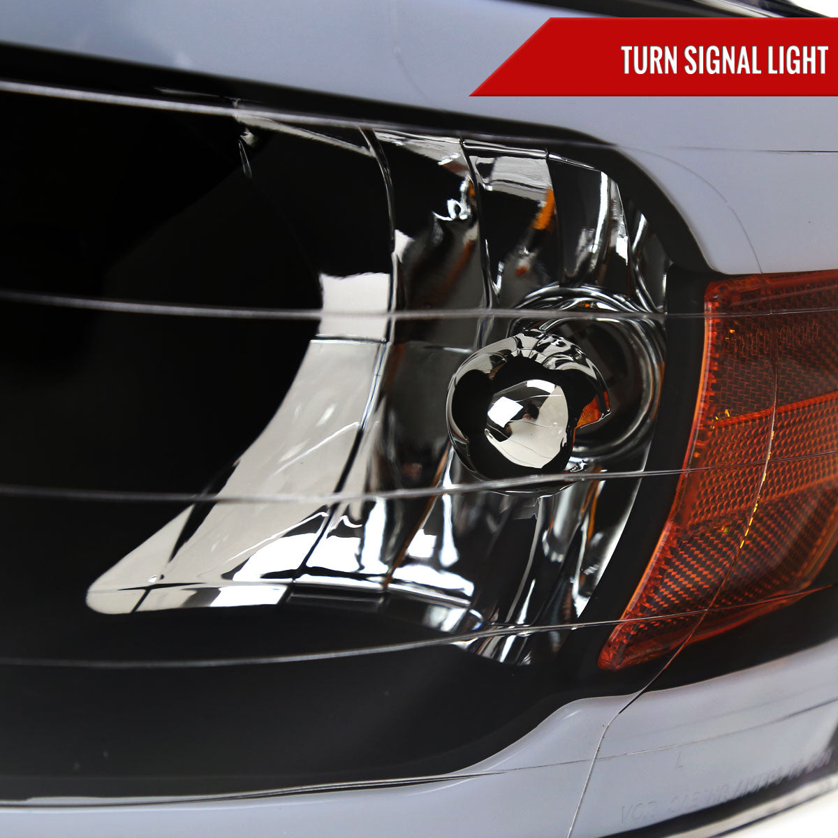 2002-2005 Dodge RAM 1500/2003-2005 Dodge RAM 2500/3500 LED Tube Factory Style Headlights (Matte Black Housing)/Clear Lens)