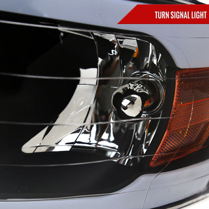 2002-2005 Dodge RAM 1500/2003-2005 Dodge RAM 2500/3500 LED Tube Factory Style Headlights (Matte Black Housing)/Clear Lens)
