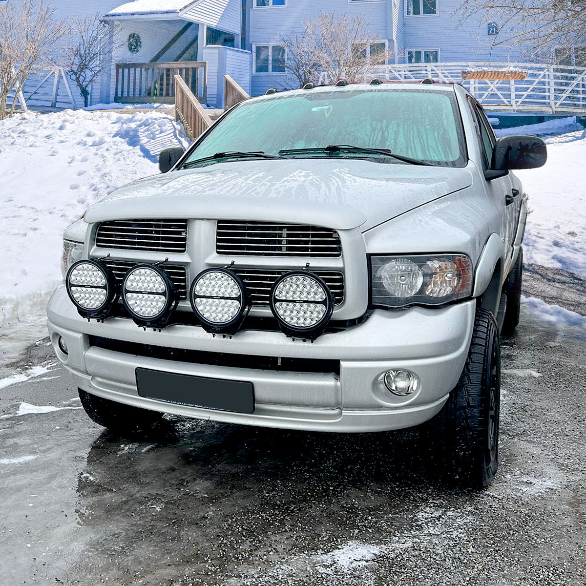 2002-2005 Dodge RAM 1500/ 2003-2005 RAM 2500 3500 Factory Style Headlights (Matte Black Housing/Clear Lens)