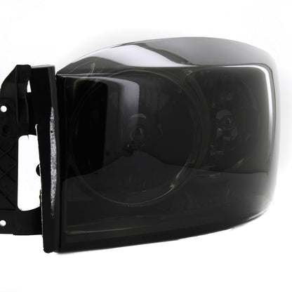 2006-2008 Dodge RAM 1500/ 2006-2009 RAM 2500 3500 Factory Style Crystal Headlights (Chrome Housing/Smoked Lens)