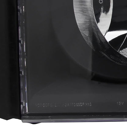 2006-2008 Dodge RAM 1500/ 2006-2009 RAM 2500 3500 Factory Style Crystal Headlights (Matte Black Housing/Clear Lens)