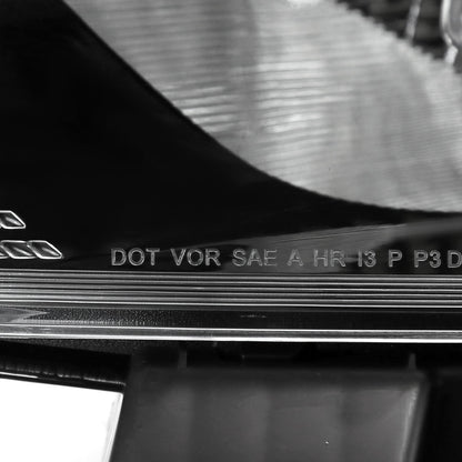 2013-2016 Dodge Dart Factory Style Headlights with Projector High/Low Beam - Passenger Side Only (Jet Black Housing/Clear Lens)