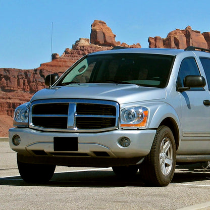 2004-2006 Dodge Durango Factory Style Headlights (Chrome Housing/Clear Lens)