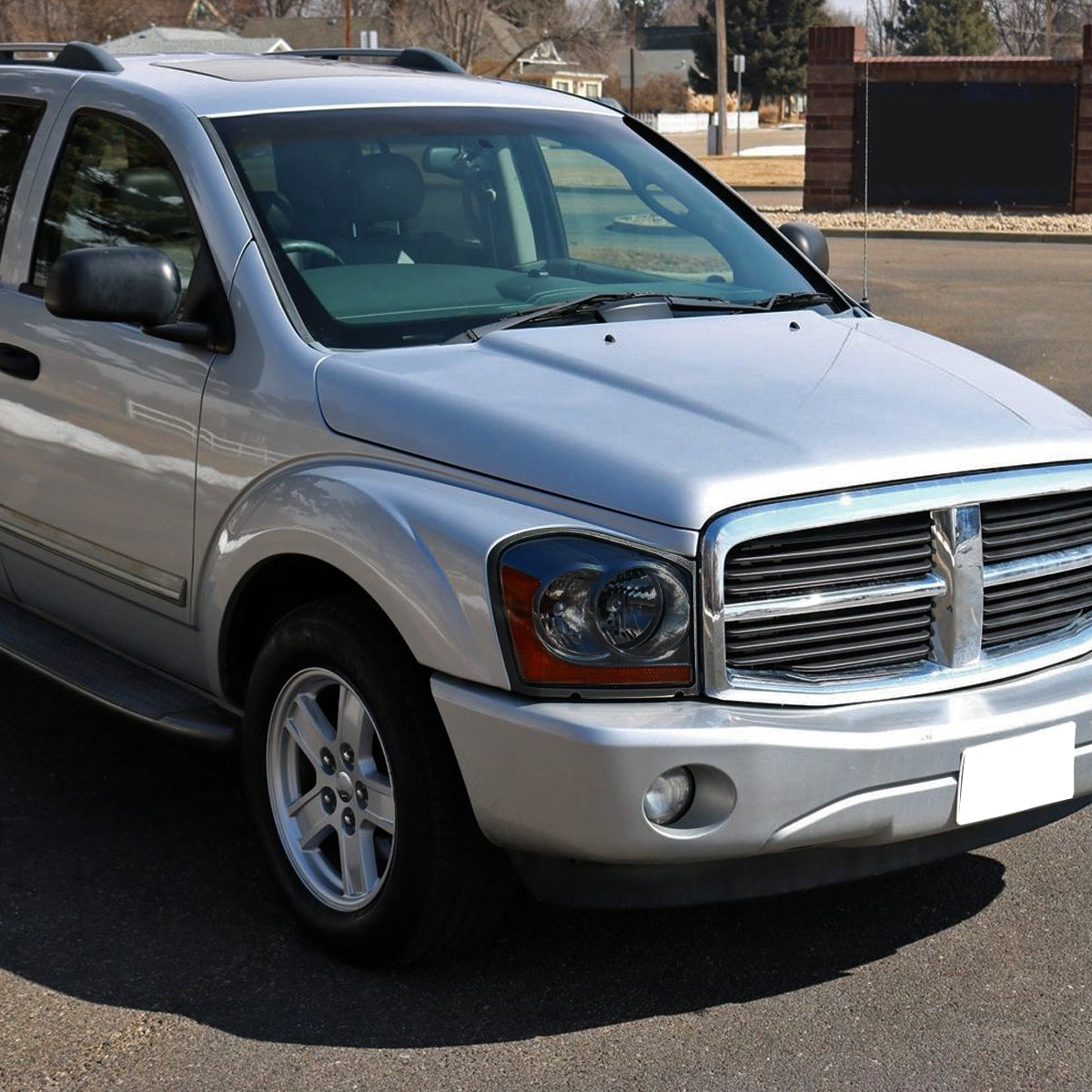 2004-2006 Dodge Durango Factory Style Headlights (Chrome Housing/Smoked Lens)