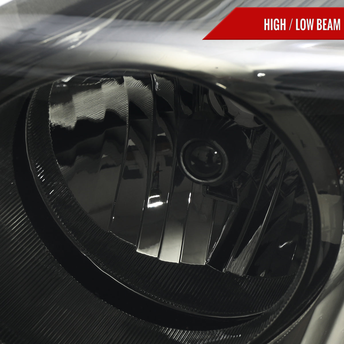 2004-2006 Dodge Durango Factory Style Headlights (Chrome Housing/Smoked Lens)