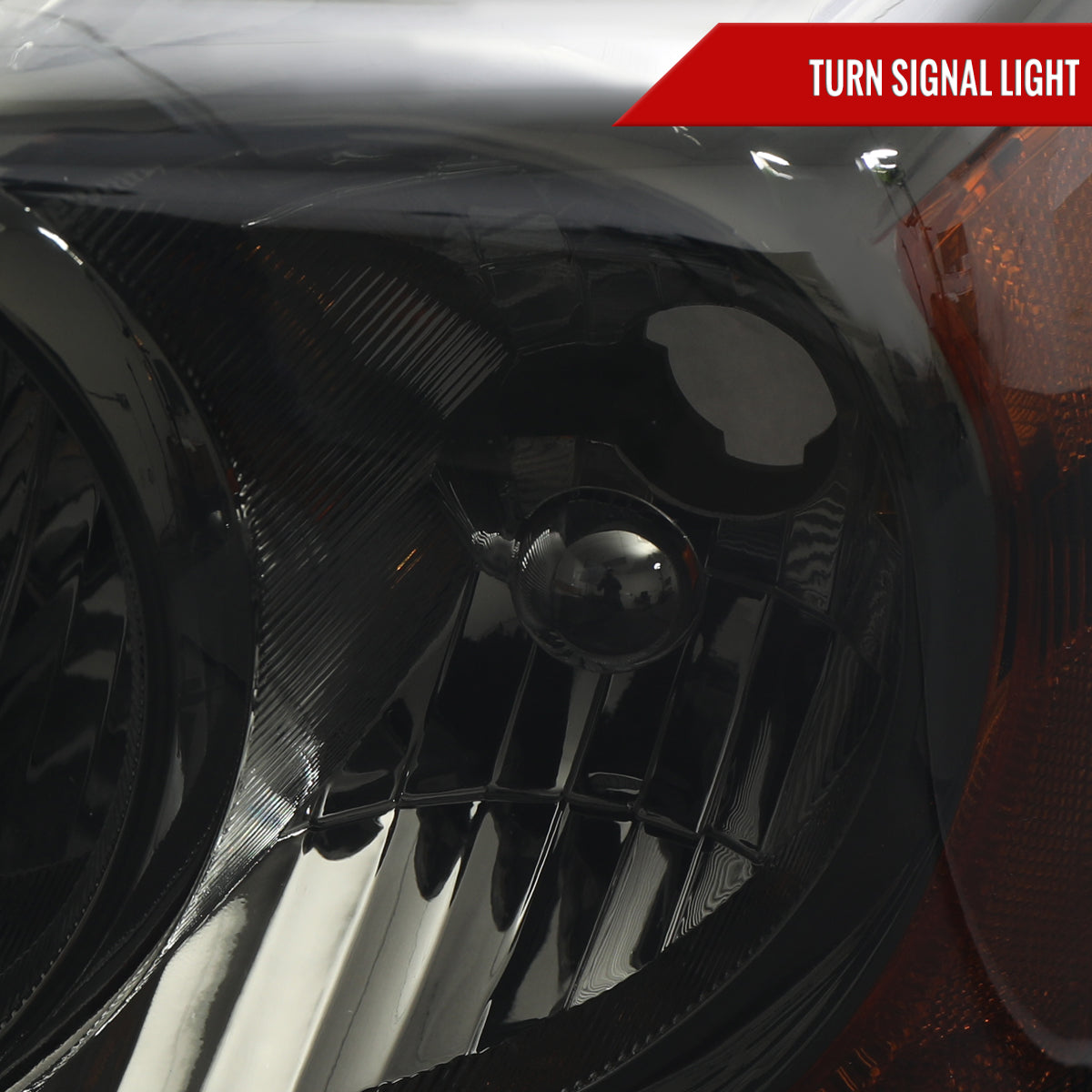 2004-2006 Dodge Durango Factory Style Headlights (Chrome Housing/Smoked Lens)