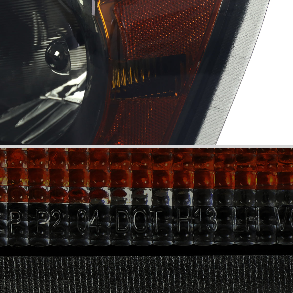 2004-2006 Dodge Durango Factory Style Headlights (Chrome Housing/Smoked Lens)