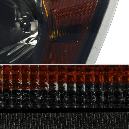 2004-2006 Dodge Durango Factory Style Headlights (Chrome Housing/Smoked Lens)