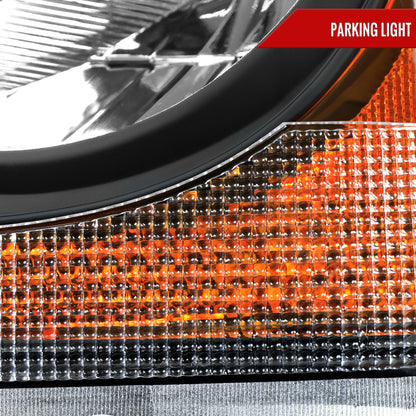 2004-2006 Dodge Durango Factory Style Headlights (Matte Black Housing/Clear Lens)