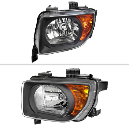 2003-2008 Honda Element Factory Style Headlights (Matte Black Housing/Clear Lens)