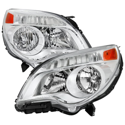 2010??2015 Chevrolet Equinox Factory Style Headlights (Chrome Housing / Clear Lens)