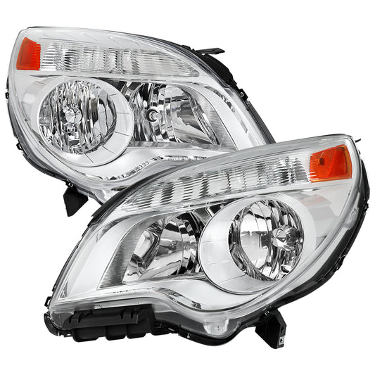 2010??2015 Chevrolet Equinox Factory Style Headlights (Chrome Housing / Clear Lens)