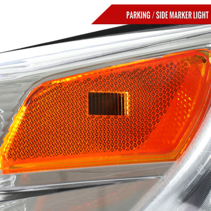 2010??2015 Chevrolet Equinox Driver Side Factory Style Headlight (Chrome Housing / Clear Lens)