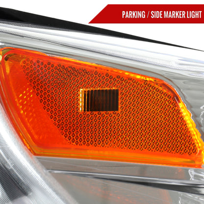 2010??2015 Chevrolet Equinox Passenger Side Factory Style Headlight (Chrome Housing / Clear Lens)