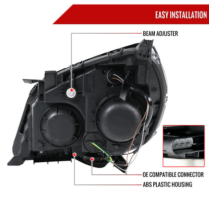 2010??2015 Chevrolet Equinox Passenger Side Factory Style Headlight (Chrome Housing / Clear Lens)