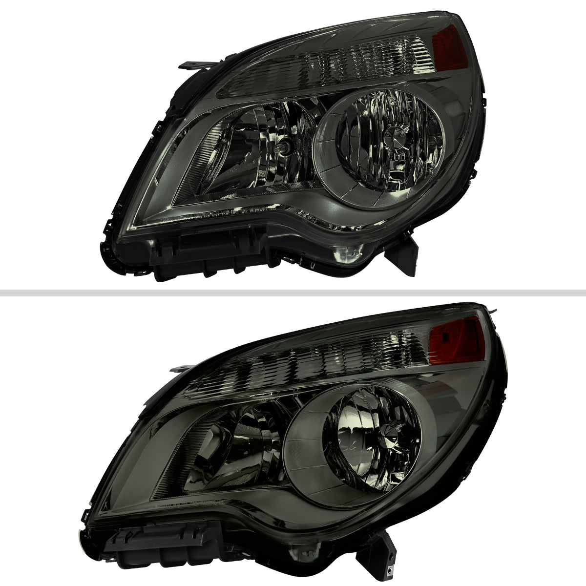2010??2015 Chevrolet Equinox Factory Style Headlights (Chrome Housing / Smoked Lens)