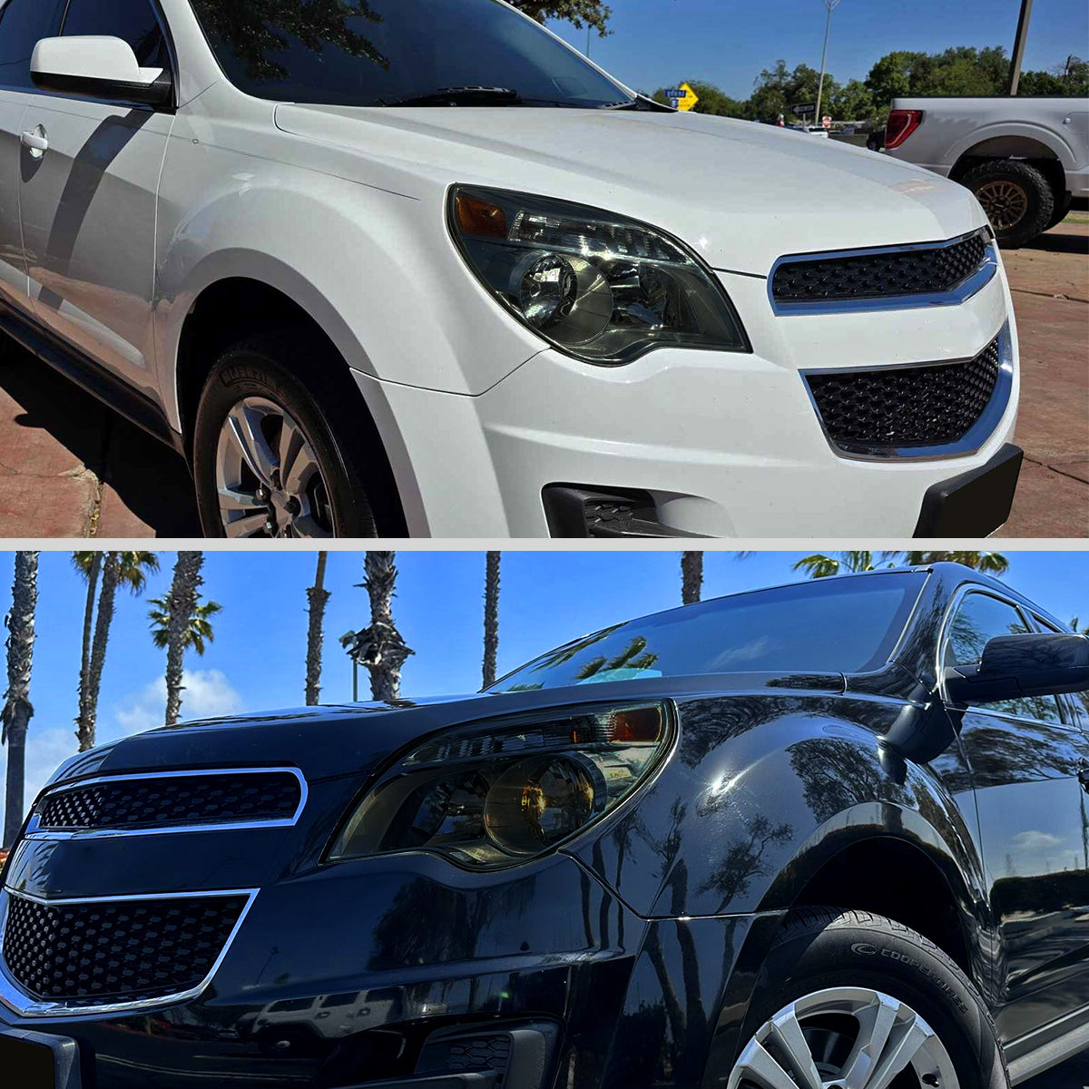 2010??2015 Chevrolet Equinox Factory Style Headlights (Chrome Housing / Smoked Lens)
