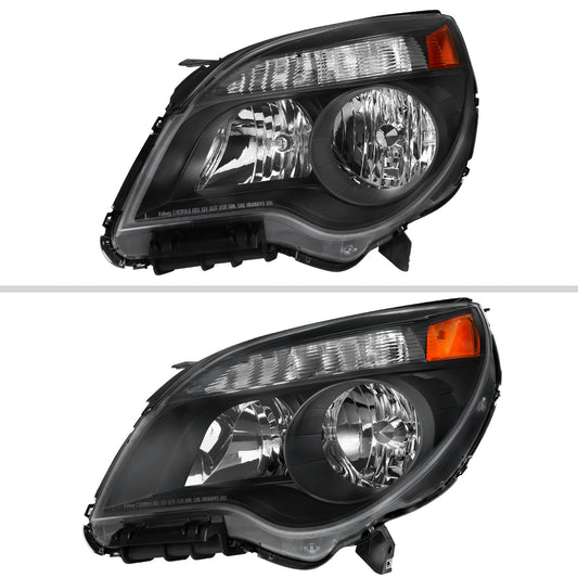 2010??2015 Chevrolet Equinox Factory Style Headlights (Matte Black Housing / Clear Lens)