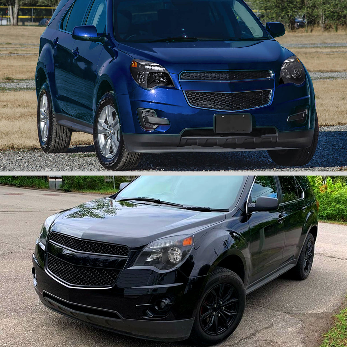 2010??2015 Chevrolet Equinox Factory Style Headlights (Matte Black Housing / Clear Lens)