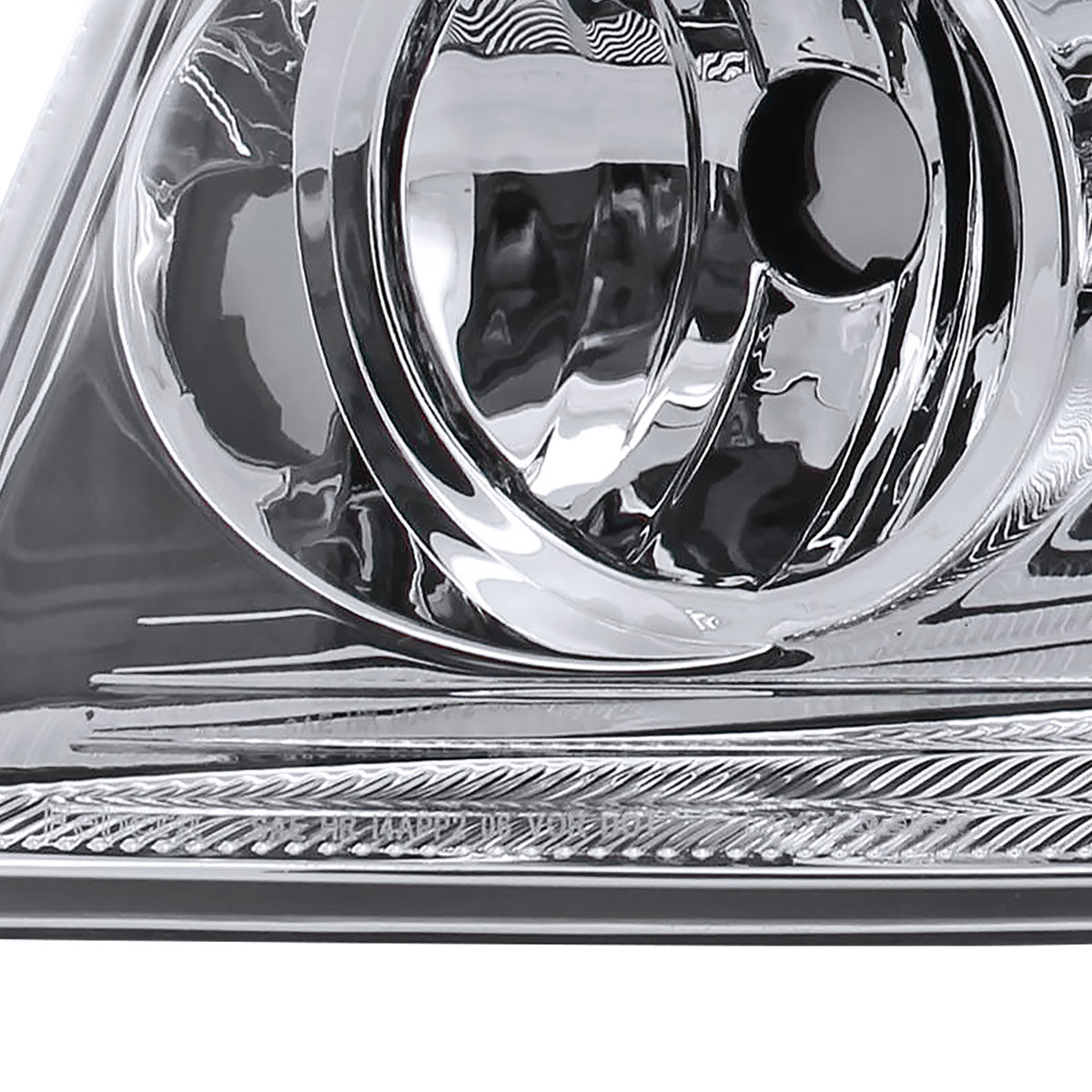 2004-2008 Ford F-150/ 2006-2008 Lincoln Mark LT Replacement Crystal Headlights w/ Amber Reflector (Chrome Housing/Clear Lens)