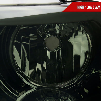 2004-2008 Ford F-150/ 2006-2008 Lincoln Mark LT LED Bar Factory Style Headlights (Chrome Housing/Smoked Lens)