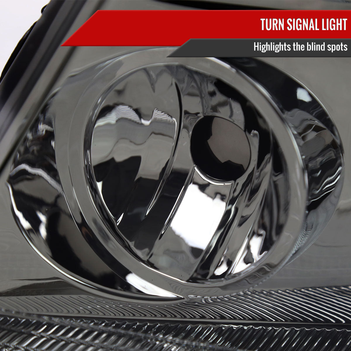 2004-2008 Ford F-150/2006-2008 Lincoln Mark LT Factory Style Headlights w/ Amber Reflector (Chrome Housing/Light Smoked Lens)
