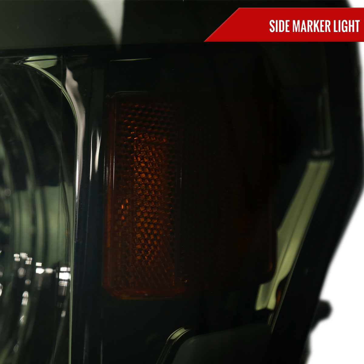 2009-2014 Ford F-150 LED Tube Factory Style Headlights (Chrome Housing/Smoked Lens)