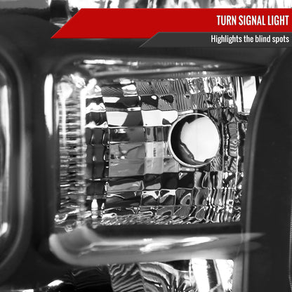 2015-2017 Ford F-150 Replacement Factory Style Headlights (Matte Black Housing/Clear Lens)