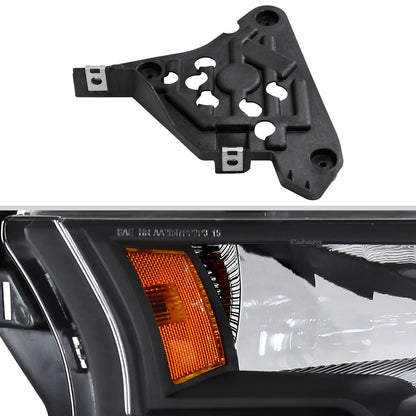 2015-2017 Ford F-150 Replacement Factory Style Headlights (Matte Black Housing/Clear Lens)