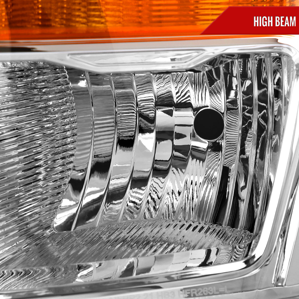 2021-2023 Ford F-150  Factory Style Headlight (Chrome Housing / Clear Lens )