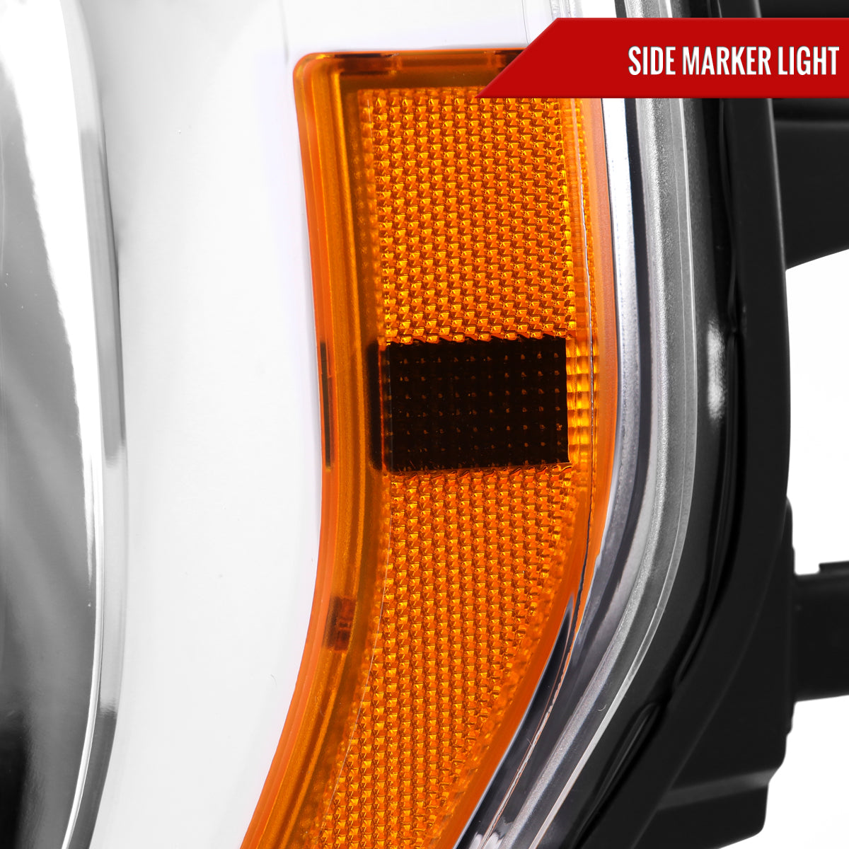 2021-2023 Ford F-150  Factory Style Headlight (Chrome Housing / Clear Lens )