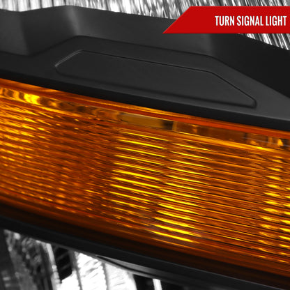 2021-2023 Ford F-150  Factory Style Headlight (Matte Black Housing / Clear Lens ) - Passenger Side Only